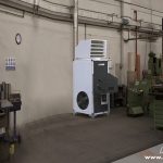 Installation générateur air chaud fioul sans réservoir