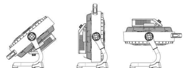 Orientation ventilateur sur batterie